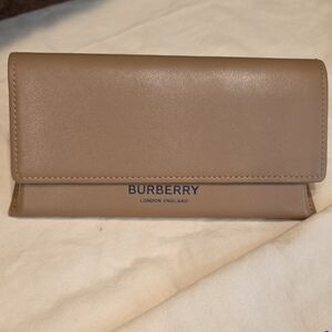 Burberry Tan Leather Eyeglass Case